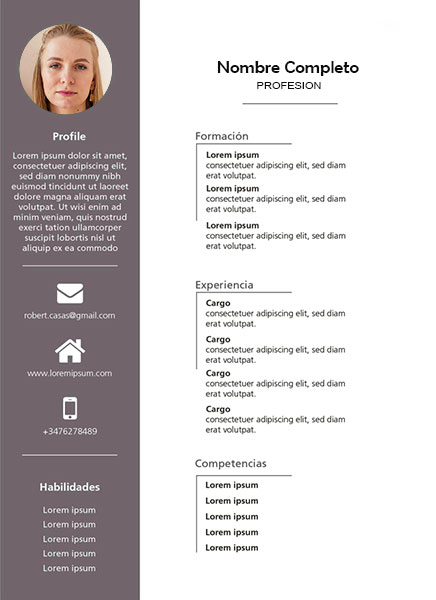 plantilla currículum editor